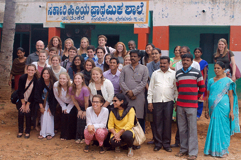 Student group in India